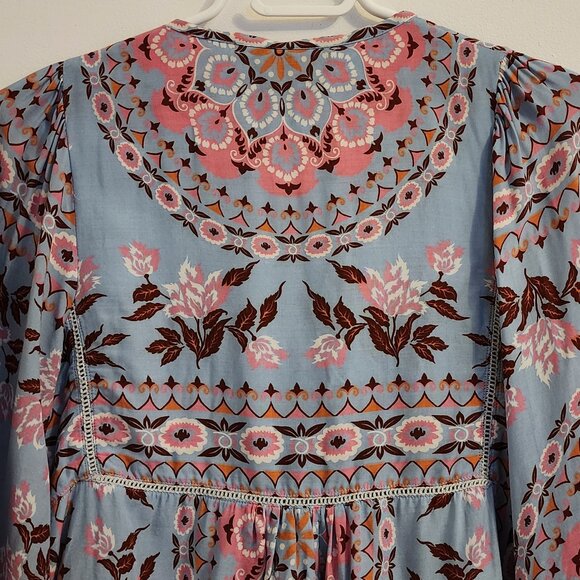 Spell Pandora Aquamarine Blouse XS b85 - Picture 7 of 9